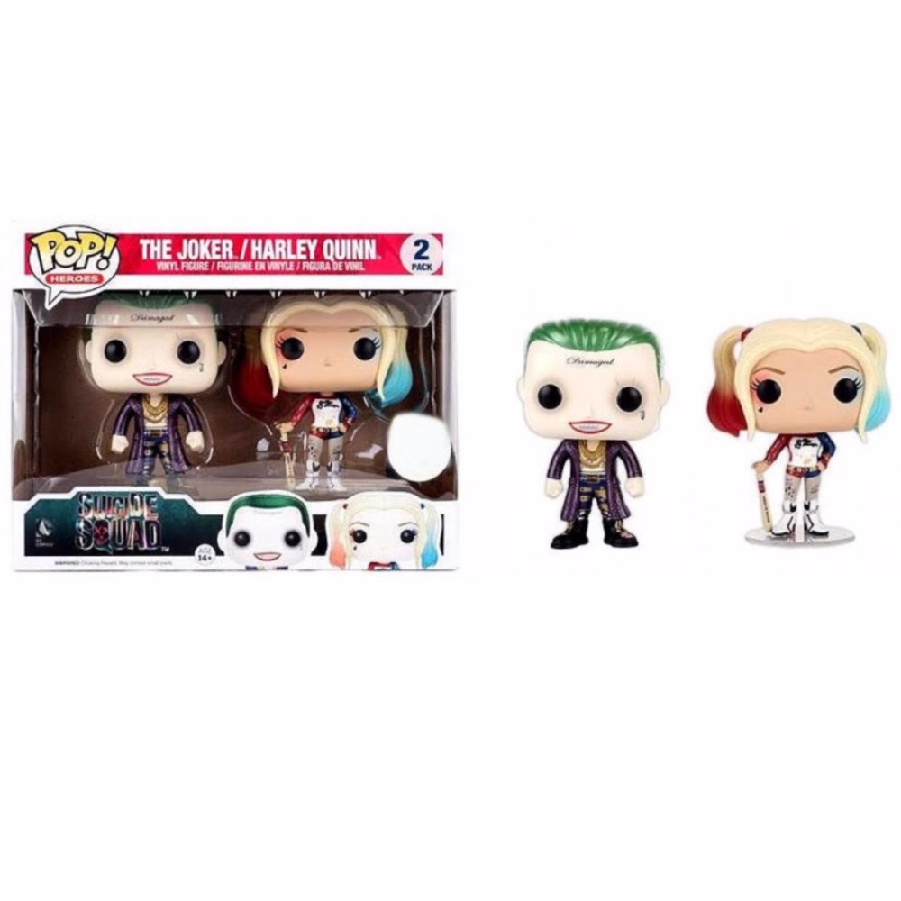 Harley Quinn and Joker Funko Pop